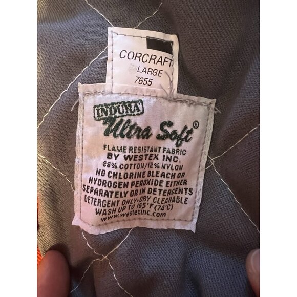 MTA Metro North Railroad Fire Resistant Jacket Made In USA Men’s Size Large VTG - Picture 8 of 13